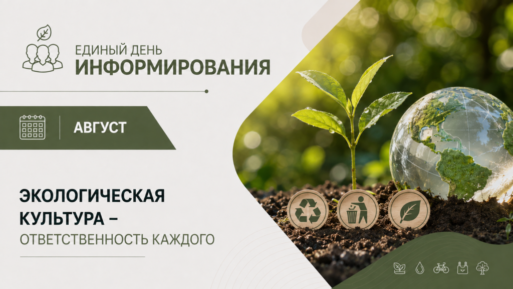 ЭКОЛОГИЧЕСКАЯ КУЛЬТУРА: ЛИЧНАЯ ОТВЕТСТВЕННОСТЬ НАЧИНАЕТСЯ С МАЛОГО
